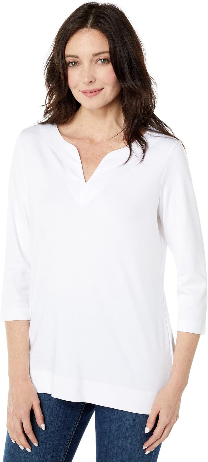 Туника Pima Tops с разрезом, рукав 3/4 L.L.Bean, белый
Туника Pima Tops с разрезом, рукав 3/4 L.L.Bean, белый