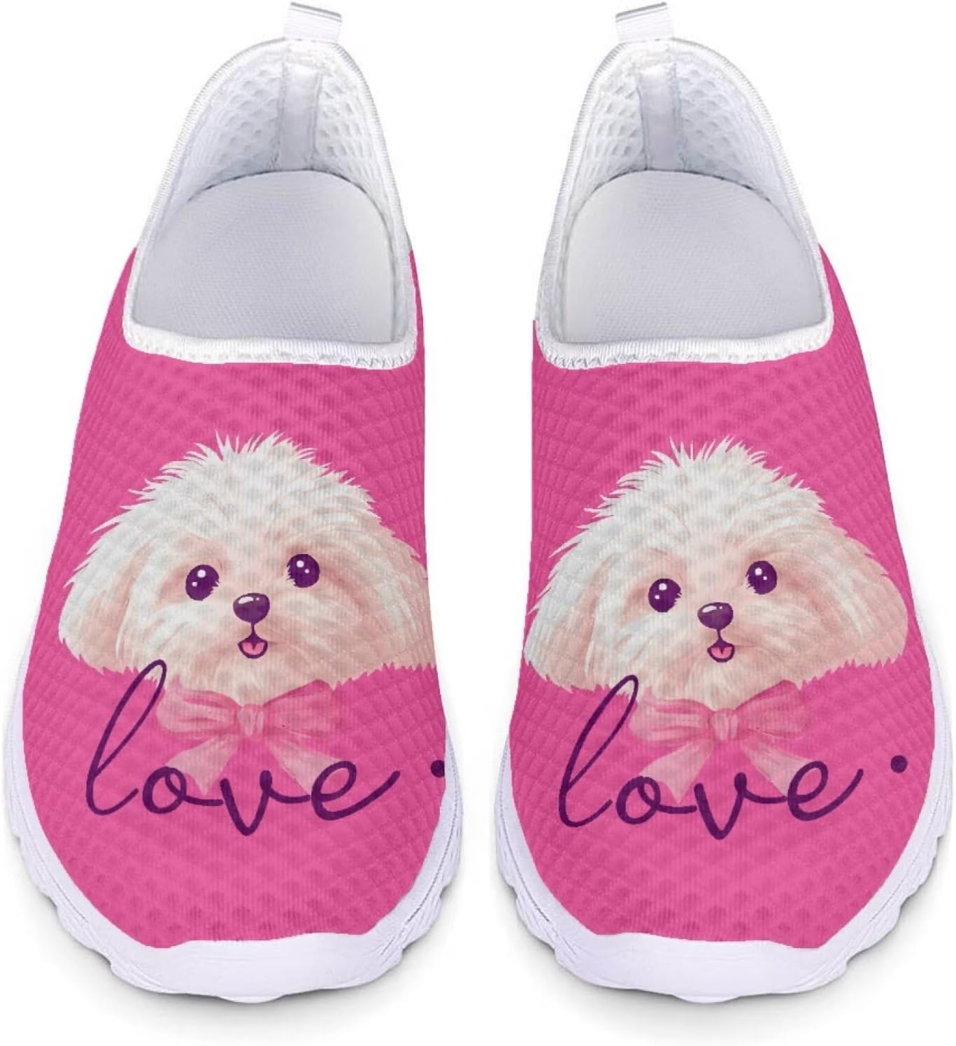 Женские и мужские кроссовки для ходьбы, сетчатые, с плоской подошвой, без застежки, дышащие, размеры США 5-12 Xixirimido, Cute Puppy
Женские и мужские кроссовки для ходьбы, сетчатые, с плоской подошвой, без застежки, дышащие, размеры США 5-12 Xixirimido, Cute Puppy