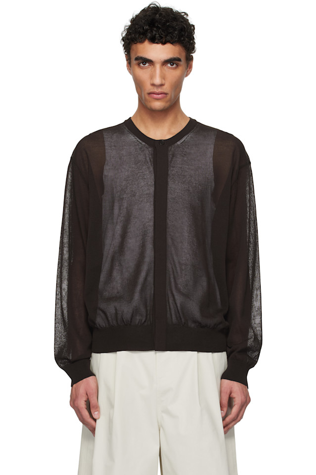 Ажурный круглый кардиган Amomento, коричневый
Ажурный круглый кардиган Amomento, коричневый