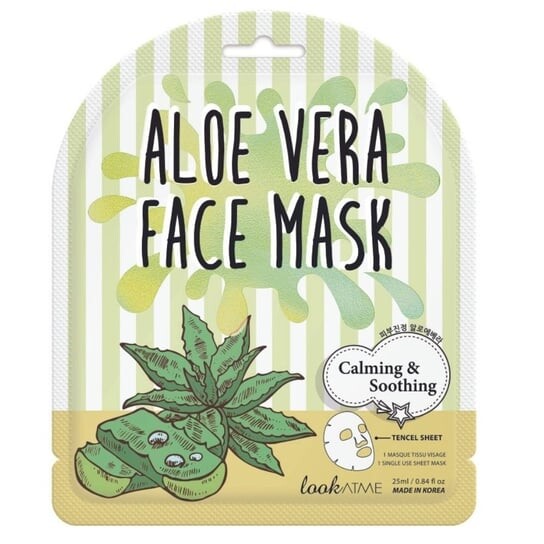 Успокаивающая тканевая маска для лица Aloe Vera Face Mask 25 мл Look At Me
Успокаивающая тканевая маска для лица Aloe Vera Face Mask 25 мл Look At Me