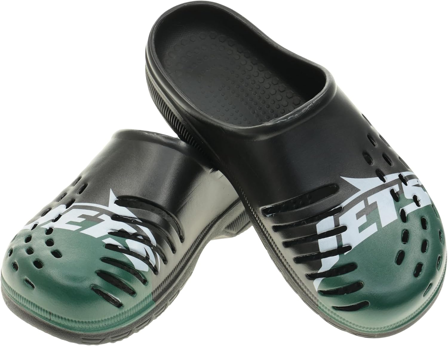 Мужские сабо FOCO NFL с крупным логотипом команды, удобные водонепроницаемые слипоны, New York Jets
Мужские сабо FOCO NFL с крупным логотипом команды, удобные водонепроницаемые слипоны, New York Jets