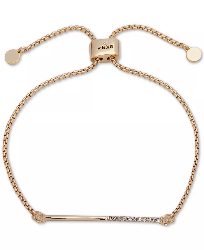 Браслет-слайдер с полупаве золотистого оттенка DKNY
Браслет-слайдер с полупаве золотистого оттенка DKNY