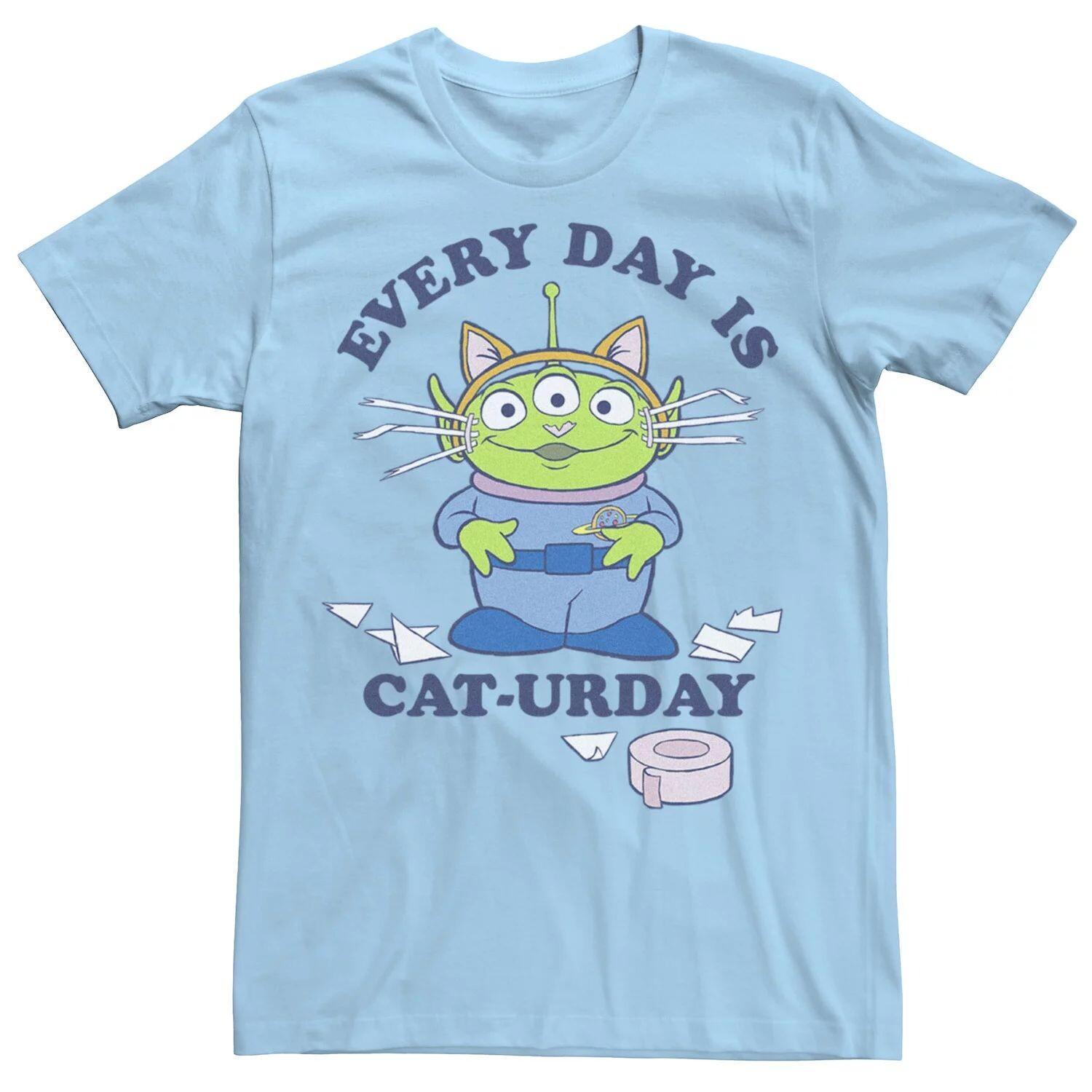 Мужская футболка Disney/Pixar Toy Story Aliens "Every Day Is Cat-Urday" Licensed Character
Мужская футболка Disney/Pixar Toy Story Aliens "Every Day Is Cat-Urday" Licensed Character