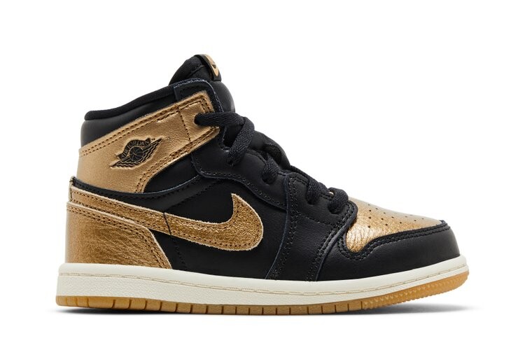 Кроссовки Air Jordan 1 Retro High OG TD, цвет Black Gold 
Кроссовки Air Jordan 1 Retro High OG TD, цвет Black Gold
