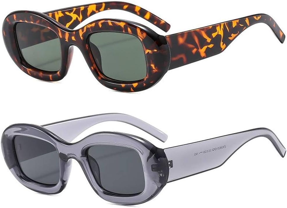 Солнцезащитные очки в стиле ретро с овальной оправой небольшого размера для женщин с круглым и круглым лицом, высококачественные солнцезащитные очки TVTBBVV, 2pcs Demi Grey
Солнцезащитные очки в стиле ретро с овальной оправой небольшого размера для женщин с круглым и круглым лицом, высококачественные солнцезащитные очки TVTBBVV, 2pcs Demi Grey