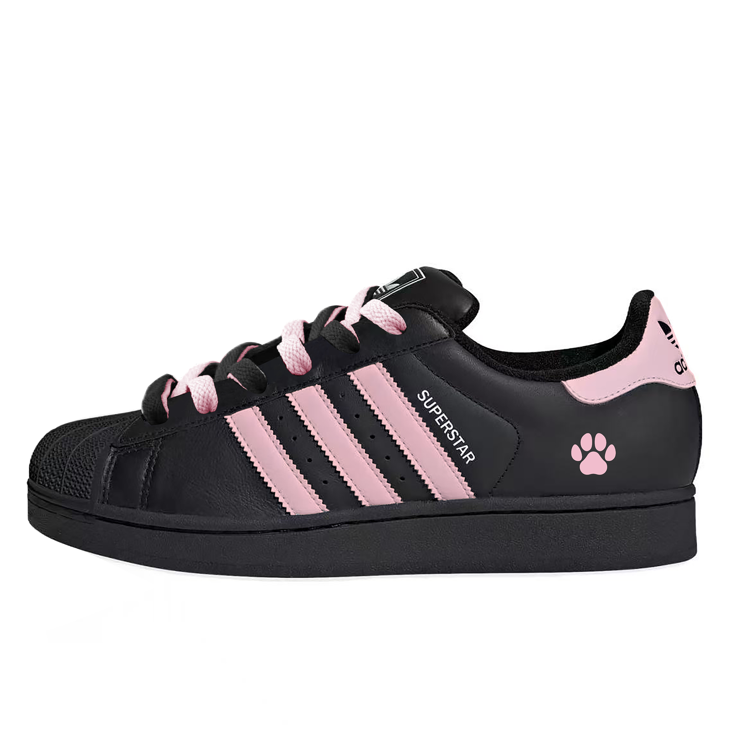 Adidas Originals Superstar 2 Black Pink Cute Paw Abrasion Resistant Low top Skateboard Shoes Unisex
Adidas Originals Superstar 2 Black Pink Cute Paw Abrasion Resistant Low top Skateboard Shoes Unisex