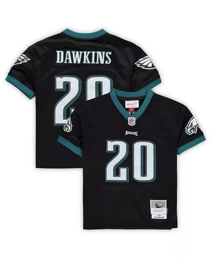 Черная футболка для девочек и мальчиков Брайана Докинза Philadelphia Eagles 2004 года, вышедшая на пенсию Legacy Mitchell & Ness
Черная футболка для девочек и мальчиков Брайана Докинза Philadelphia Eagles 2004 года, вышедшая на пенсию Legacy Mitchell & Ness