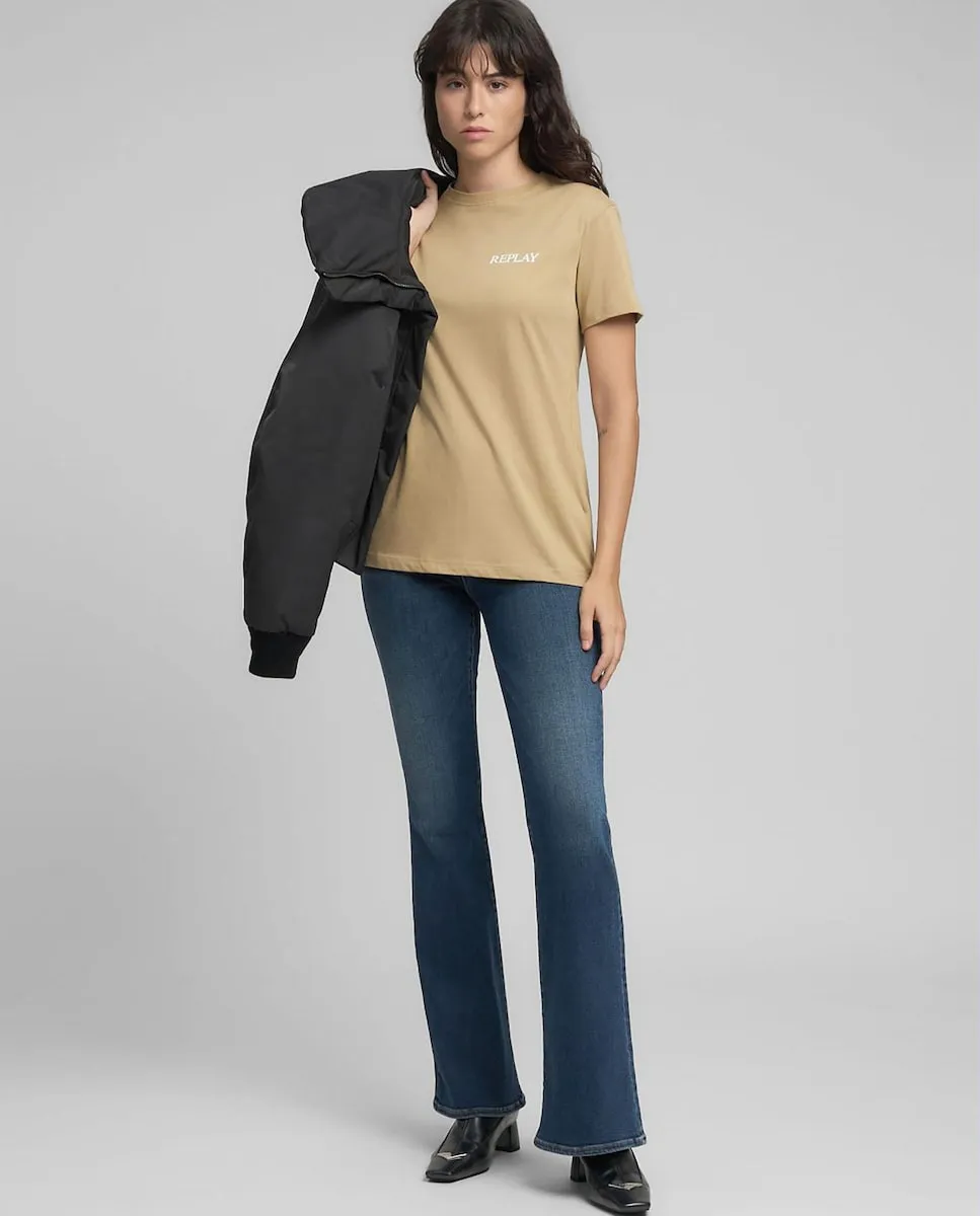 Футболка для женщин с коротким рукавом и круглым вырезом Replay, бежевый
Футболка для женщин с коротким рукавом и круглым вырезом Replay, бежевый