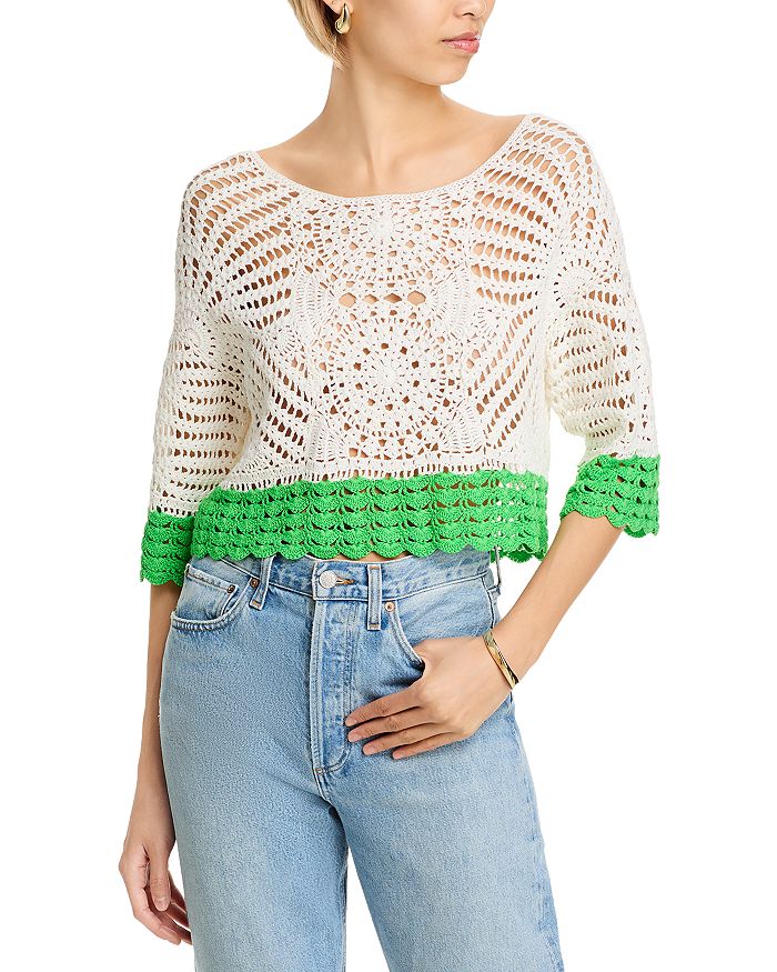 Кристина Топ с вязаным узором Ramy Brook, слоновая кость/кремовый
Кристина Топ с вязаным узором Ramy Brook, слоновая кость/кремовый