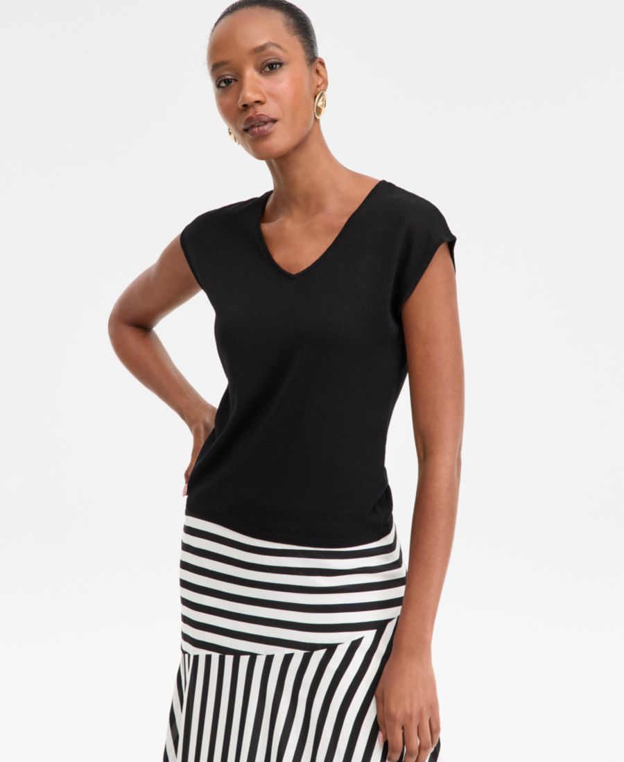 Женский свитер с короткими рукавами, размеры P/XS-XXL INC International Concepts, Deep Black
Женский свитер с короткими рукавами, размеры P/XS-XXL INC International Concepts, Deep Black