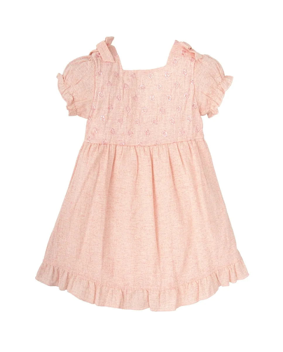 Детское платье с цветочной вышивкой и воланами Babidú, пастельно-розовый
Детское платье с цветочной вышивкой и воланами Babidú, пастельно-розовый