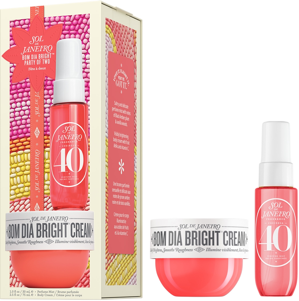 Bom dia bright party of two gift set for women Sol De Janeiro
Bom dia bright party of two gift set for women Sol De Janeiro