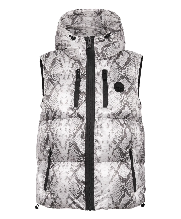 Пуховый жилет из питона Plein Sport, серый
Пуховый жилет из питона Plein Sport, серый