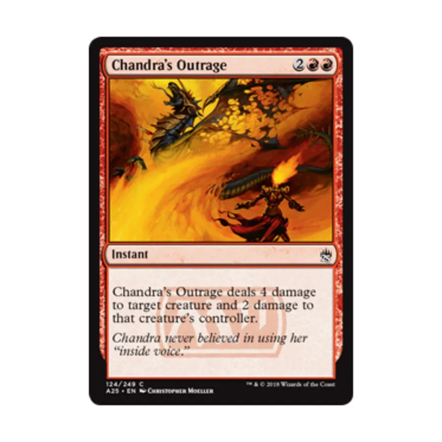 CCG Ярость Чандры (клавиша С), MTG - Masters 25
CCG Ярость Чандры (клавиша С), MTG - Masters 25