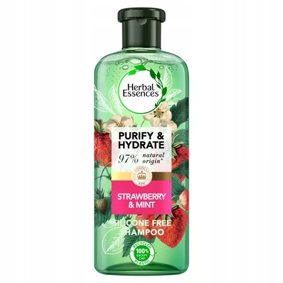 Herbal Essences, Шампунь с клубникой и сладкой мятой, 400 мл
Herbal Essences, Шампунь с клубникой и сладкой мятой, 400 мл