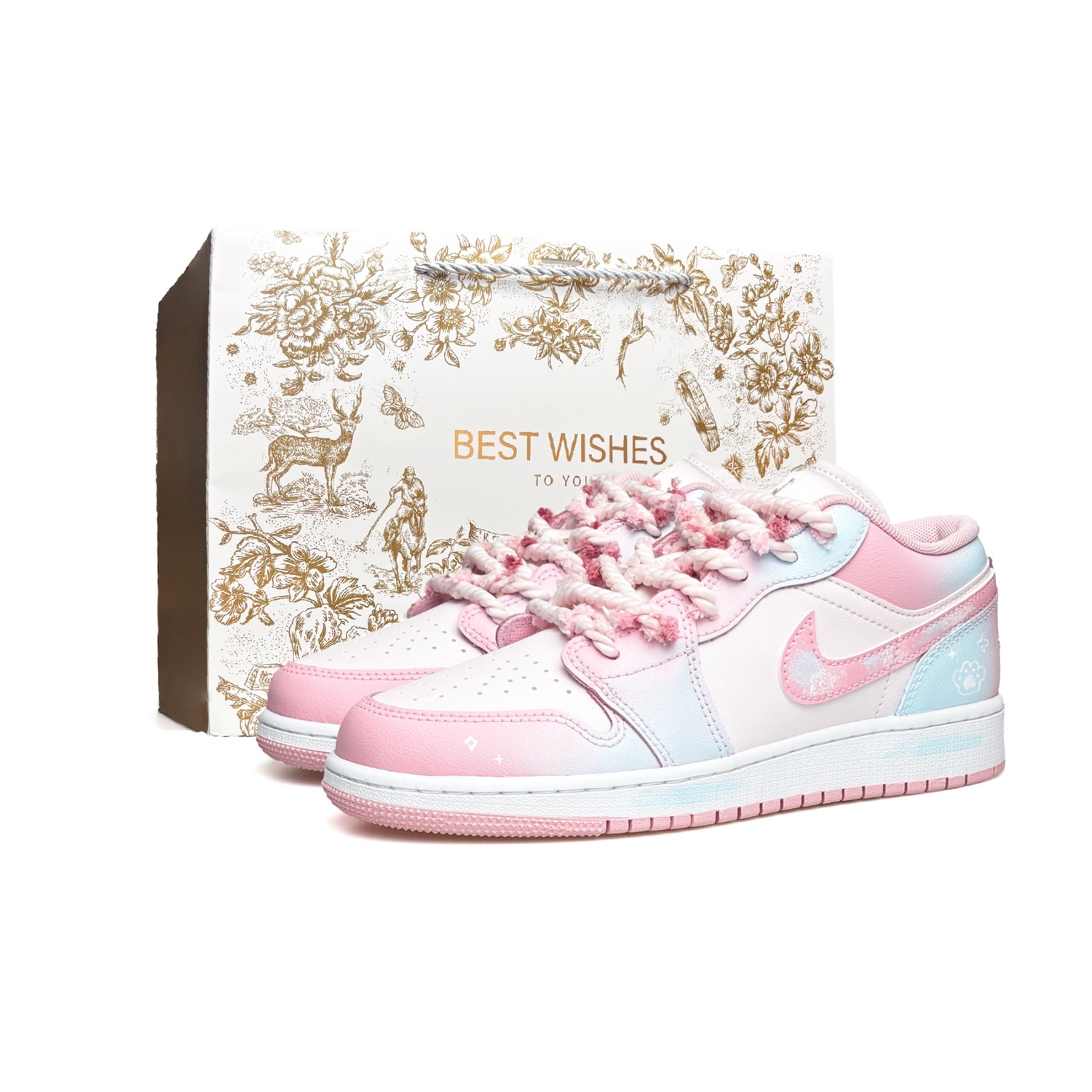 Jordan Air 1 Vassell Abrasion Resistant Low top Детские баскетбольные кроссовки Pink Blue для подростков
Jordan Air 1 Vassell Abrasion Resistant Low top Детские баскетбольные кроссовки Pink Blue для подростков