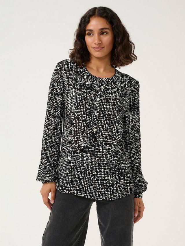 Топ с абстрактным принтом pollie KAFFE, черный/белый
Топ с абстрактным принтом pollie KAFFE, черный/белый