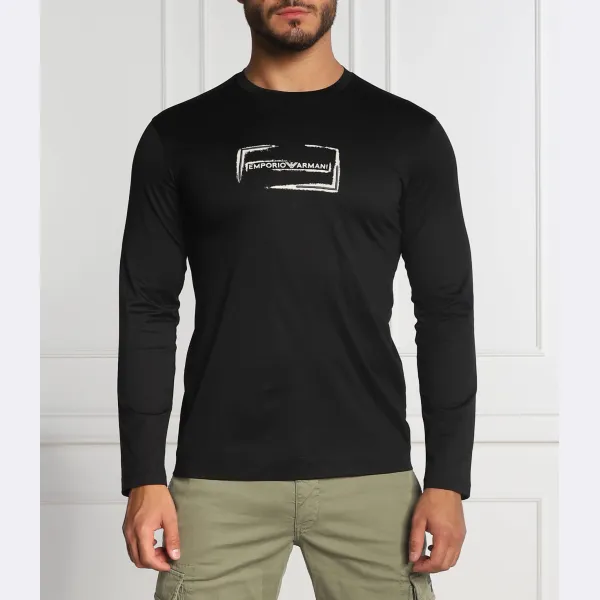 Классический крой с длинным рукавом Emporio Armani, черный
Классический крой с длинным рукавом Emporio Armani, черный