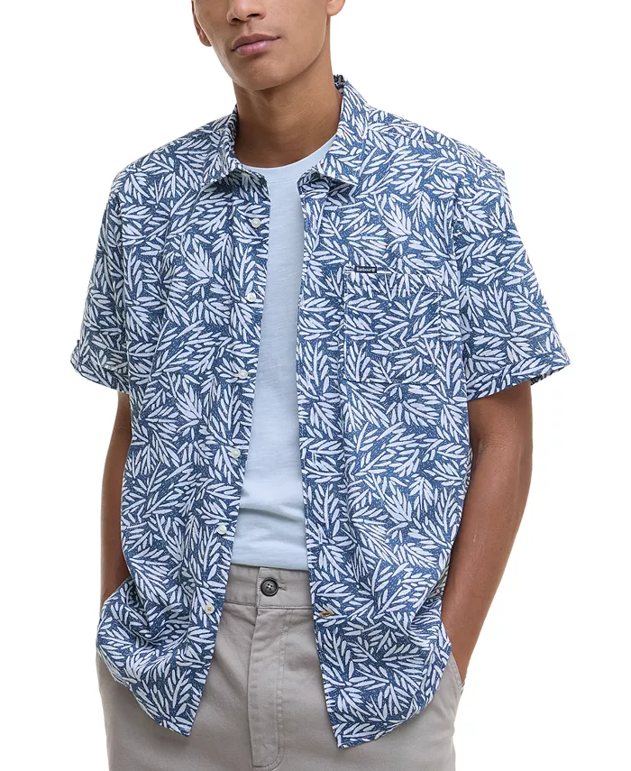 Мужская рубашка Jackstone с коротким рукавом и принтом в виде листьев на пуговицах Barbour, синий
Мужская рубашка Jackstone с коротким рукавом и принтом в виде листьев на пуговицах Barbour, синий