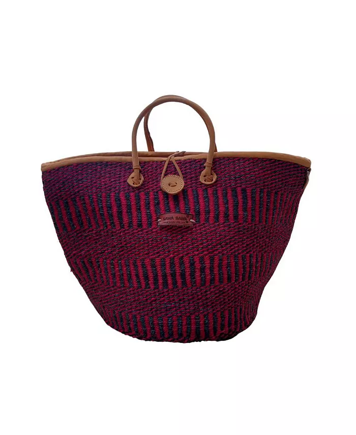 Прочная плетеная африканская сумка-шоппер из сизаля SAWA SAWA, красный
Прочная плетеная африканская сумка-шоппер из сизаля SAWA SAWA, красный