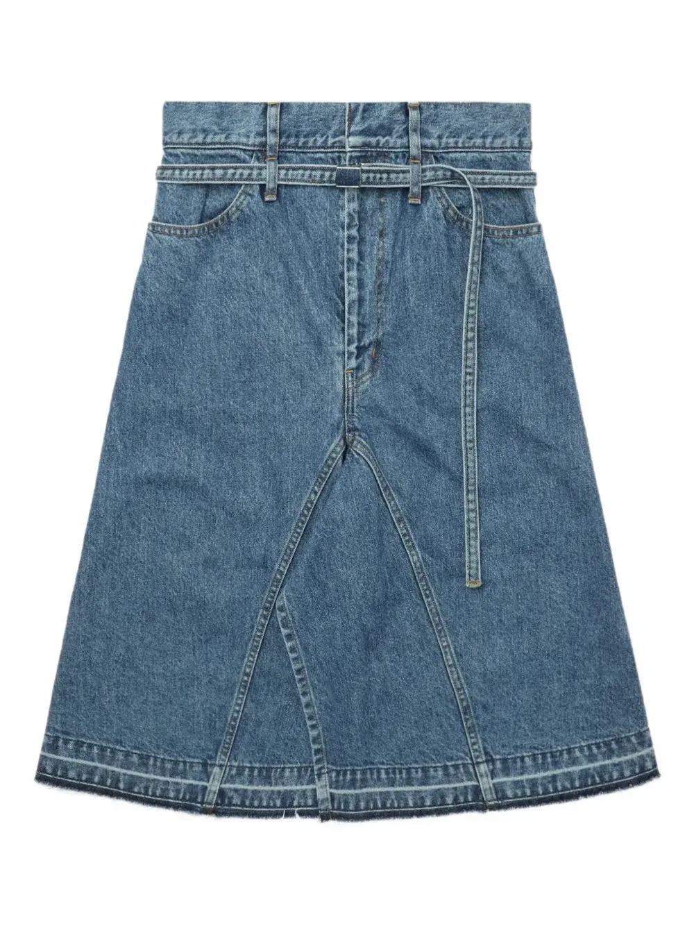 Джинсовая юбка миди с поясом и бахромой Toga, синий
Джинсовая юбка миди с поясом и бахромой Toga, синий