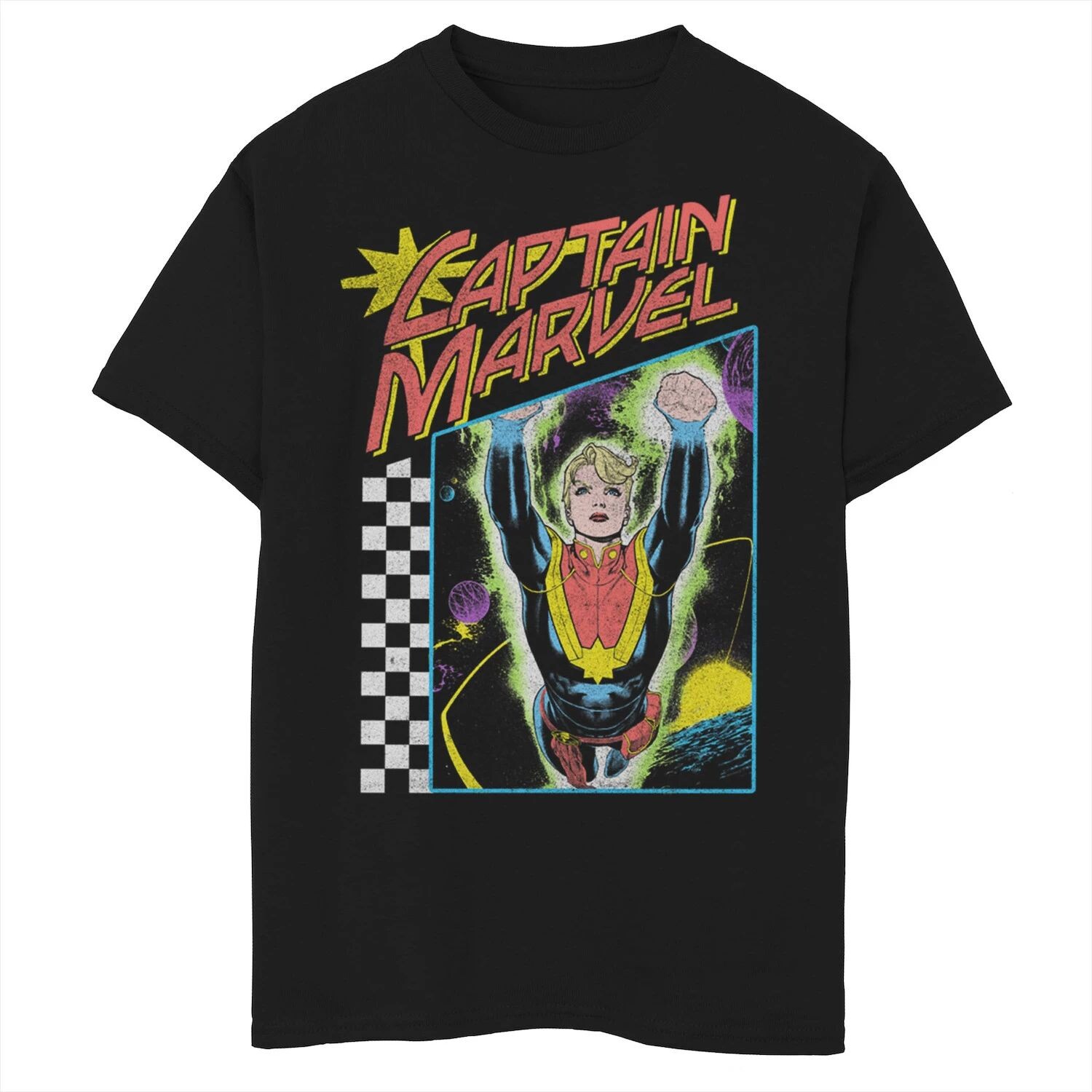 Винтажная футболка с космическим плакатом и графическим рисунком в стиле 90-х для мальчиков 8–20 лет Marvel Captain Marvel Marvel
Винтажная футболка с космическим плакатом и графическим рисунком в стиле 90-х для мальчиков 8–20 лет Marvel Captain Marvel Marvel