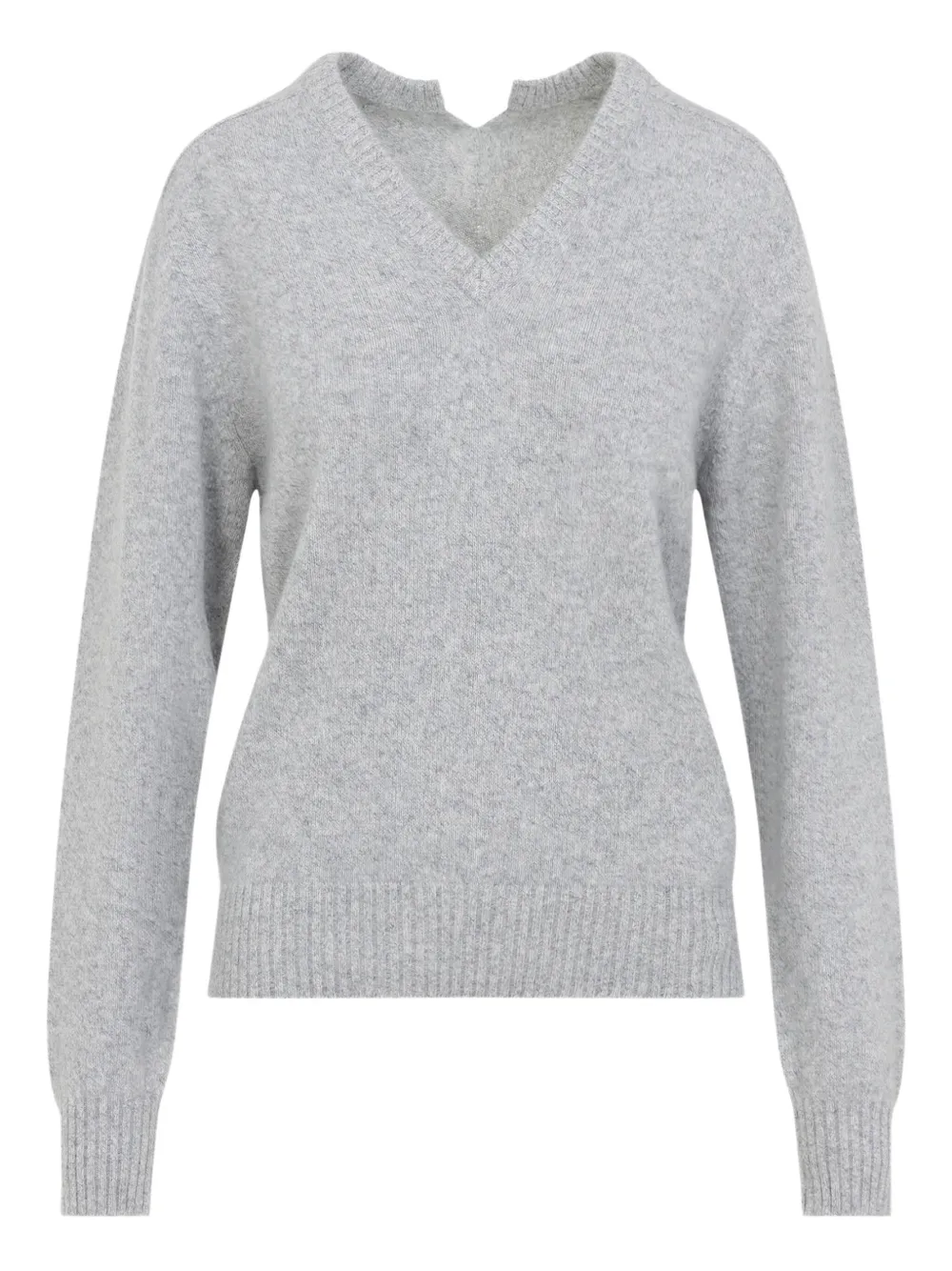 Кашемировый свитер с V-образным вырезом Carven, серый
Кашемировый свитер с V-образным вырезом Carven, серый