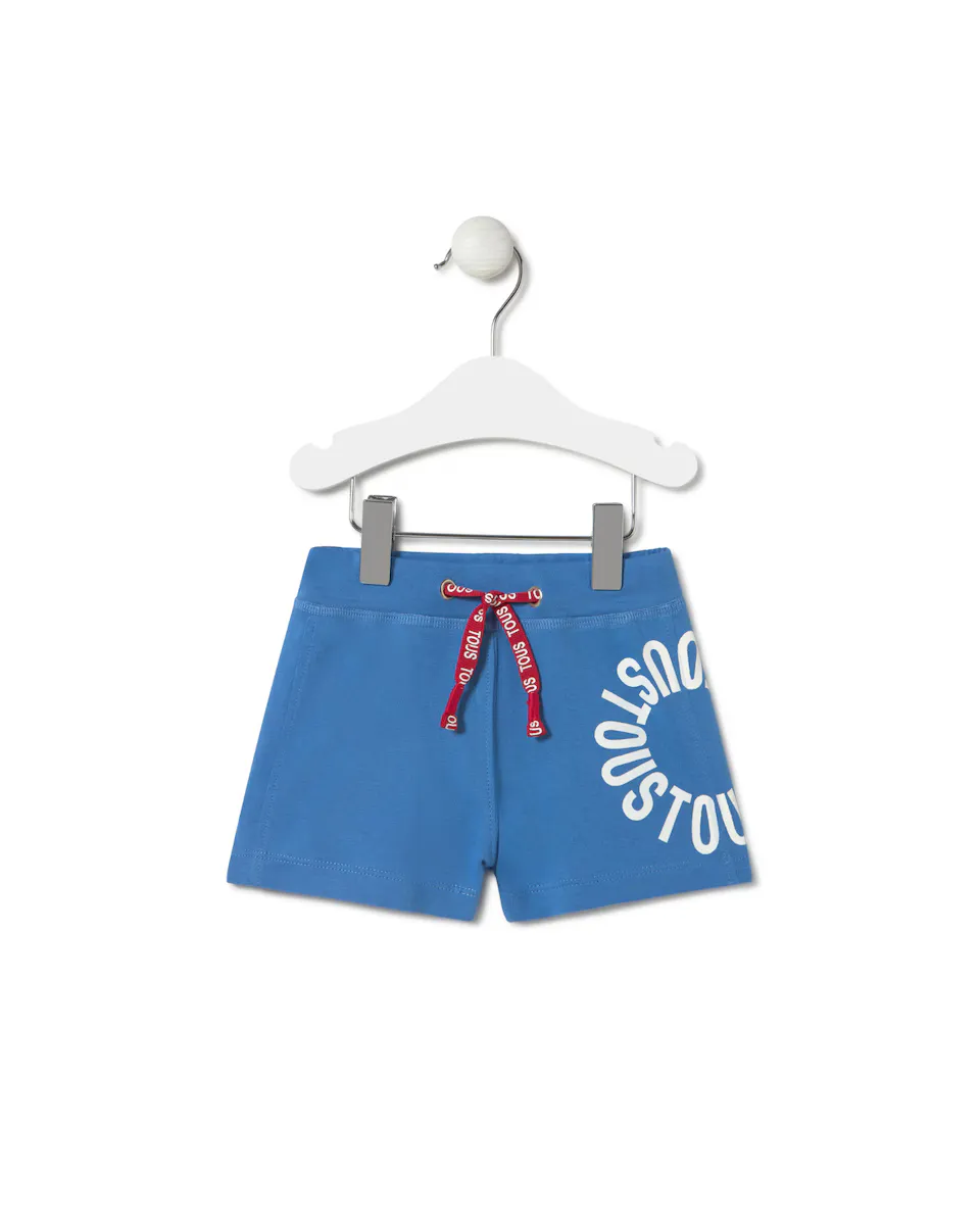 Хлопковые шорты-бермуды для мальчика с круглым логотипом Tous, синий
Хлопковые шорты-бермуды для мальчика с круглым логотипом Tous, синий