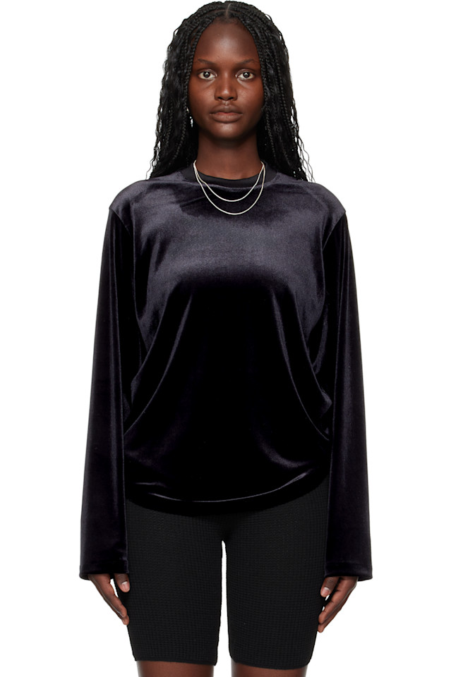 Fear Of God Essentials Черная классическая велюровая футболка с длинными рукавами для отдыха
Fear Of God Essentials Черная классическая велюровая футболка с длинными рукавами для отдыха