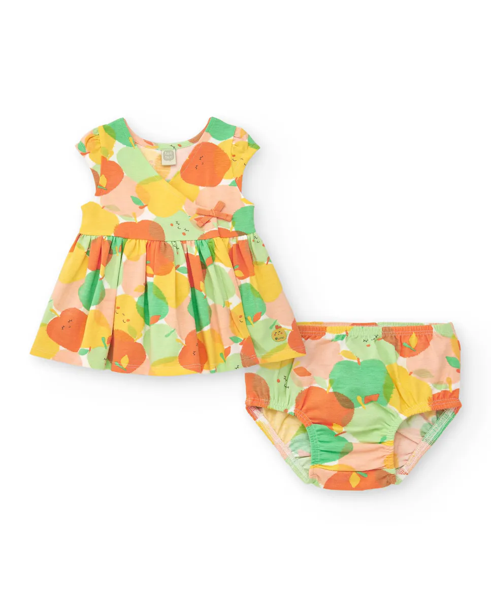 Платье для девочки с принтом яблока и трусиками в тон Tuc tuc, многоцветный
Платье для девочки с принтом яблока и трусиками в тон Tuc tuc, многоцветный