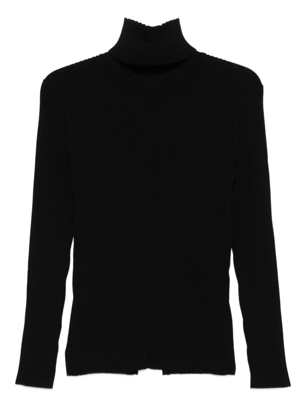 Свитер в рубчик с высоким воротником P.A.R.O.S.H., черный
Свитер в рубчик с высоким воротником P.A.R.O.S.H., черный