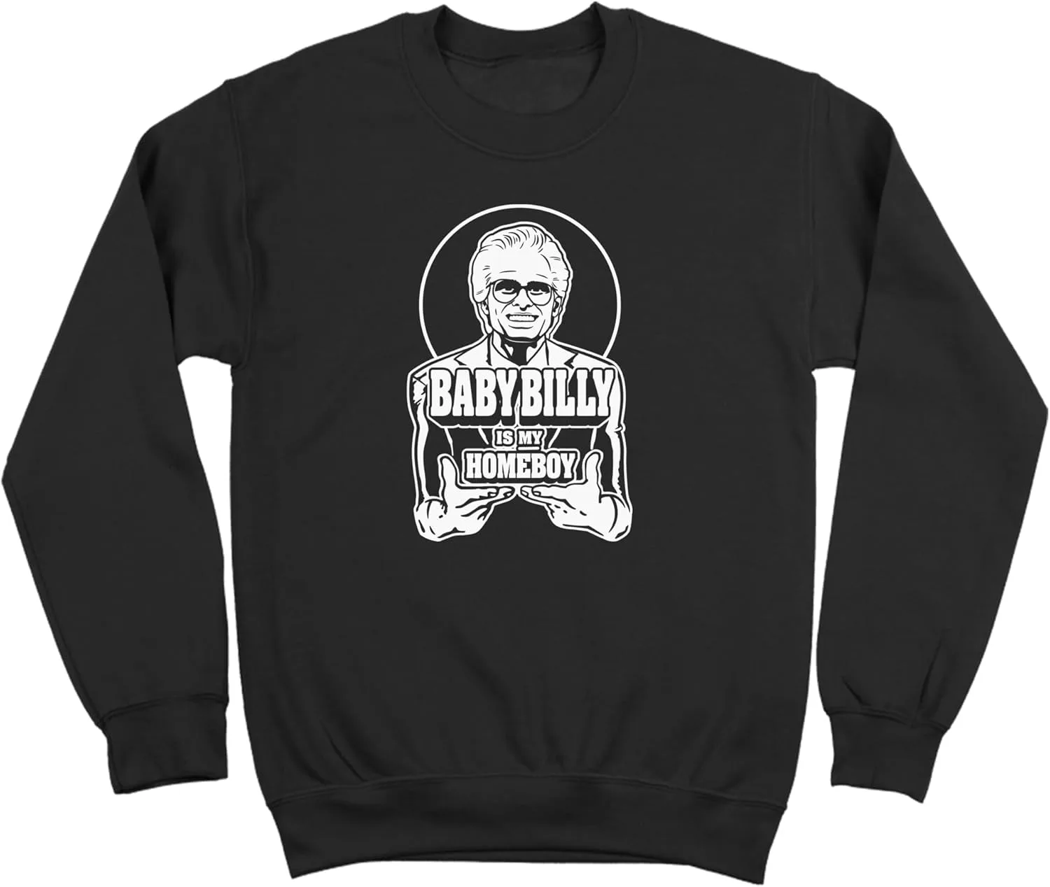 Donkey Tees Baby Billy Is My Homeboy - смешная футболка с юмором про проповедника, мужская, размеры Sm-5x
Donkey Tees Baby Billy Is My Homeboy - смешная футболка с юмором про проповедника, мужская, размеры Sm-5x