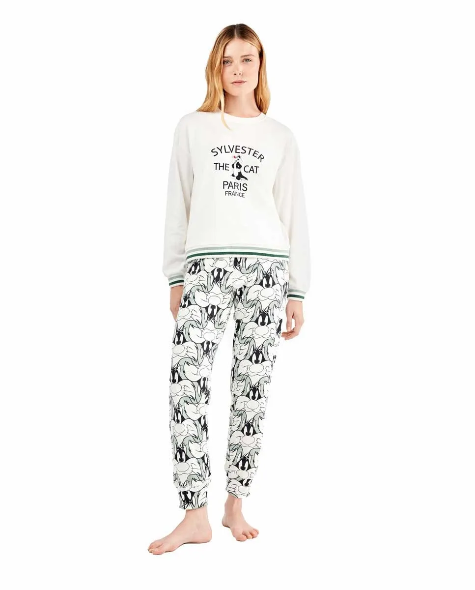 Женская пижама с принтом Сильвестра Gisela, белый
Женская пижама с принтом Сильвестра Gisela, белый