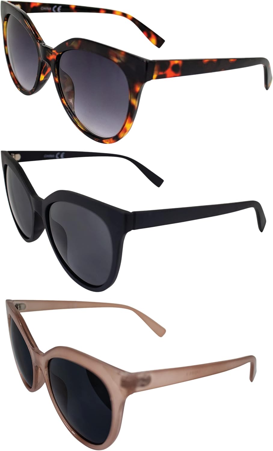 Солнцезащитные очки AlterImage Kat Fashion Retro для женщин, 3 пары, оправа «кошачий глаз», черепаховая оправа, розово-черная оправа, линзы с градиентным дымчатым и дымчатым эффектом, Brown-smoke/Rose-smoke/Black-smoke
Солнцезащитные очки AlterImage Kat Fashion Retro для женщин, 3 пары, оправа «кошачий глаз», черепаховая оправа, розово-черная оправа, линзы с градиентным дымчатым и дымчатым эффектом, Brown-smoke/Rose-smoke/Black-smoke