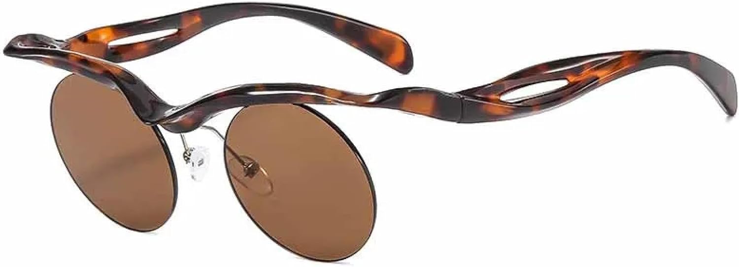 Винтажные круглые солнцезащитные очки в стиле панк без оправы для женщин и мужчин, модные, роскошные, в маленькой оправе, для активного отдыха, с защитой от УФ-излучения UV400 generic, Leopard Brown
Винтажные круглые солнцезащитные очки в стиле панк без оправы для женщин и мужчин, модные, роскошные, в маленькой оправе, для активного отдыха, с защитой от УФ-излучения UV400 generic, Leopard Brown