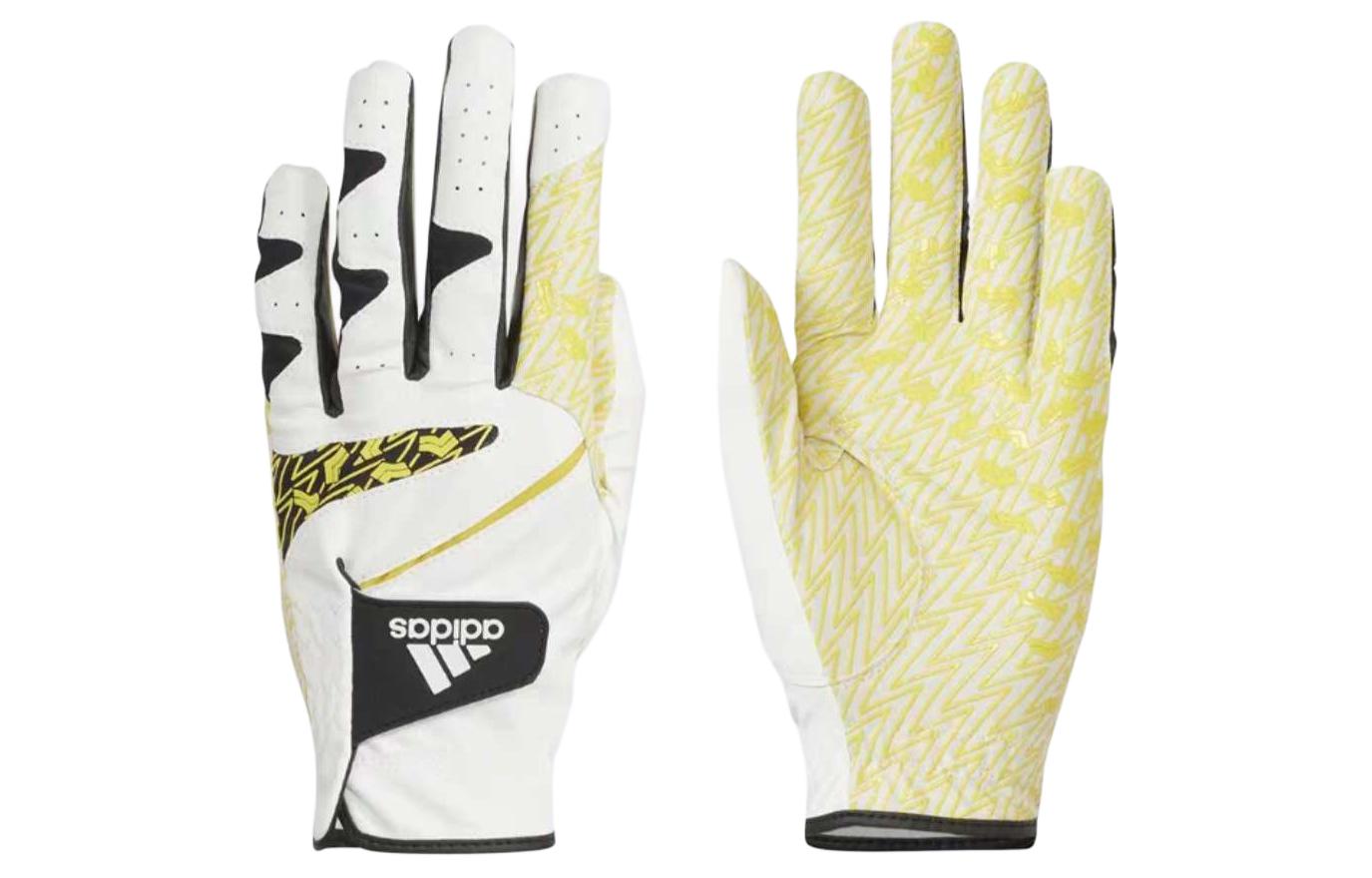 Мужские перчатки из полиэстера бело-желтые Adidas
Мужские перчатки из полиэстера бело-желтые Adidas