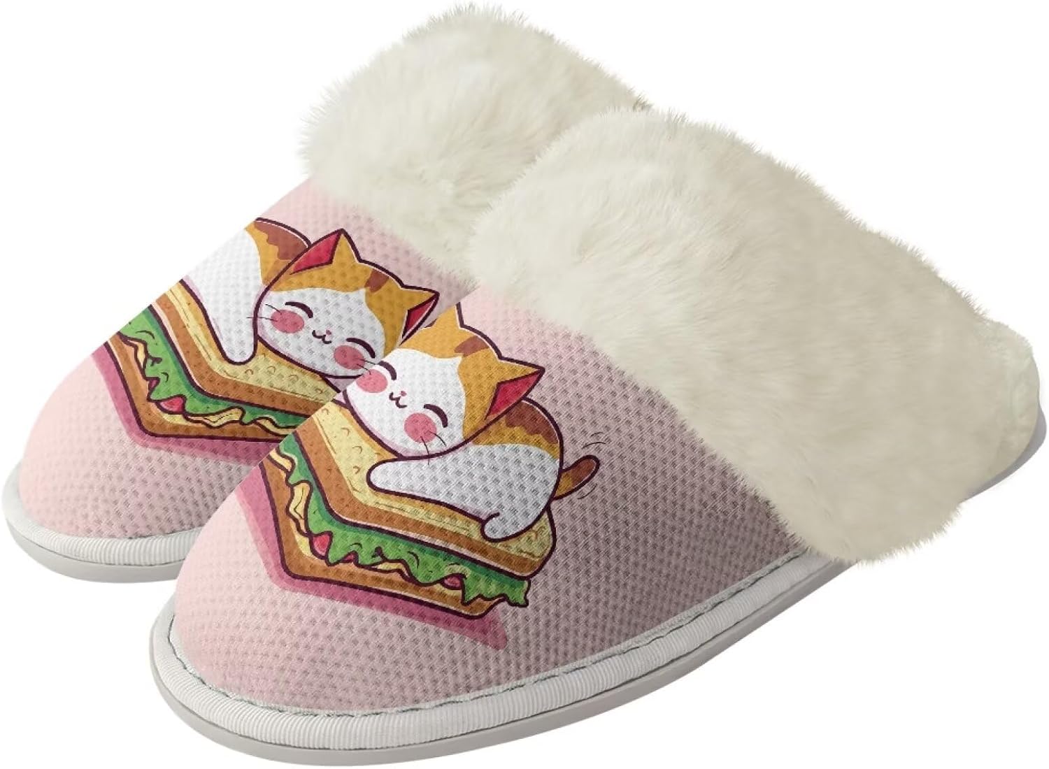 Домашние тапочки для мужчин и женщин, мягкие, теплые, пушистые, с закрытым носком и противоскользящей подошвой, унисекс, повседневные, для дома, спальни Watdotory, Sandwich Cat
Домашние тапочки для мужчин и женщин, мягкие, теплые, пушистые, с закрытым носком и противоскользящей подошвой, унисекс, повседневные, для дома, спальни Watdotory, Sandwich Cat