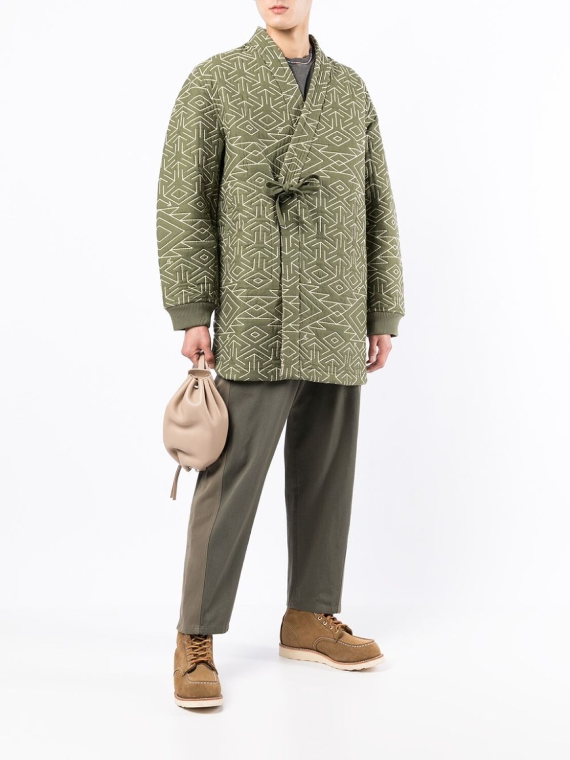 Maharishi двусторонний пуховик на запах, зеленый
Maharishi двусторонний пуховик на запах, зеленый