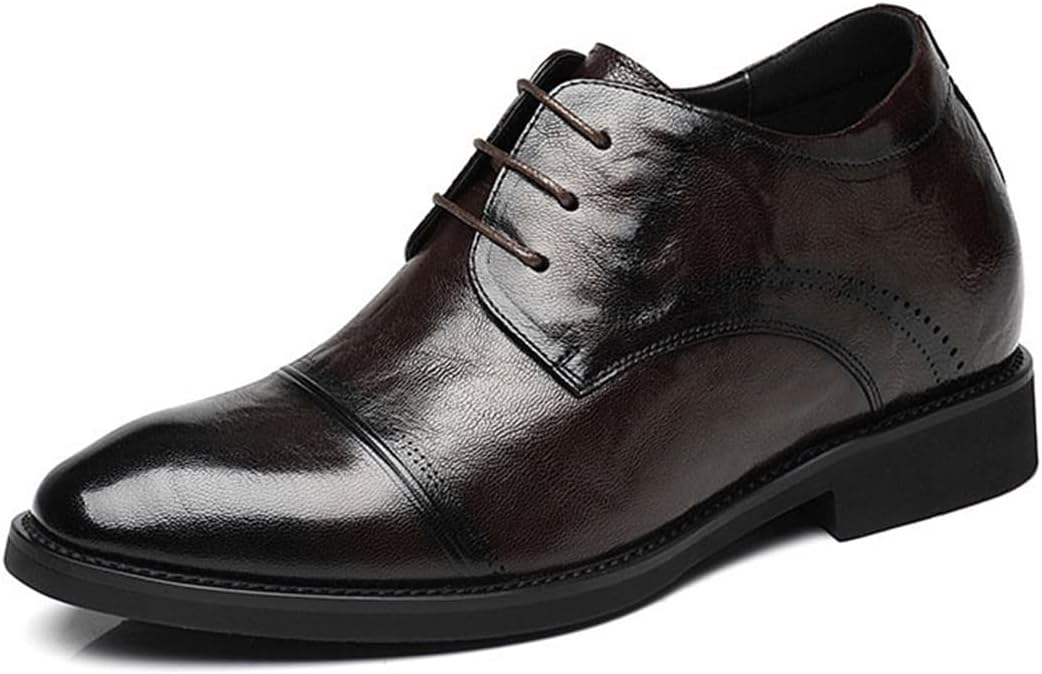 Мужские классические туфли UKUBOXBAG с заостренным носком, кожаные, на шнуровке, с повышающей подошвой, ольстерские с невидимой стелькой для свадьбы и деловых мероприятий, коричневый
Мужские классические туфли UKUBOXBAG с заостренным носком, кожаные, на шнуровке, с повышающей подошвой, ольстерские с невидимой стелькой для свадьбы и деловых мероприятий, коричневый