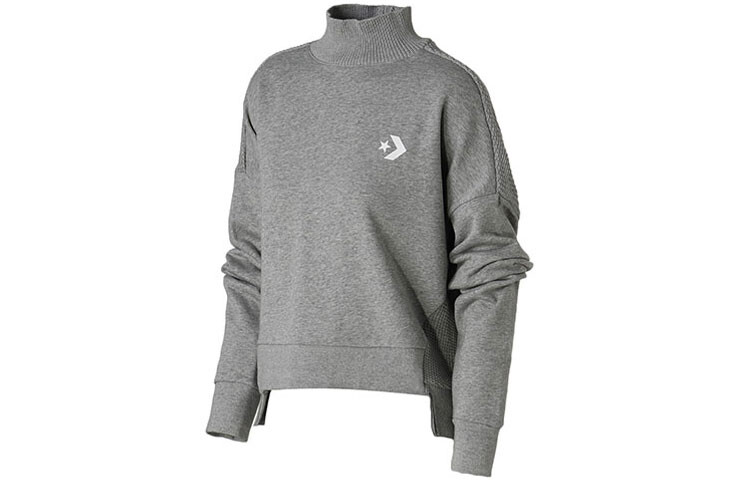 Трикотаж с воротником-стойкой женский серый Converse
Трикотаж с воротником-стойкой женский серый Converse