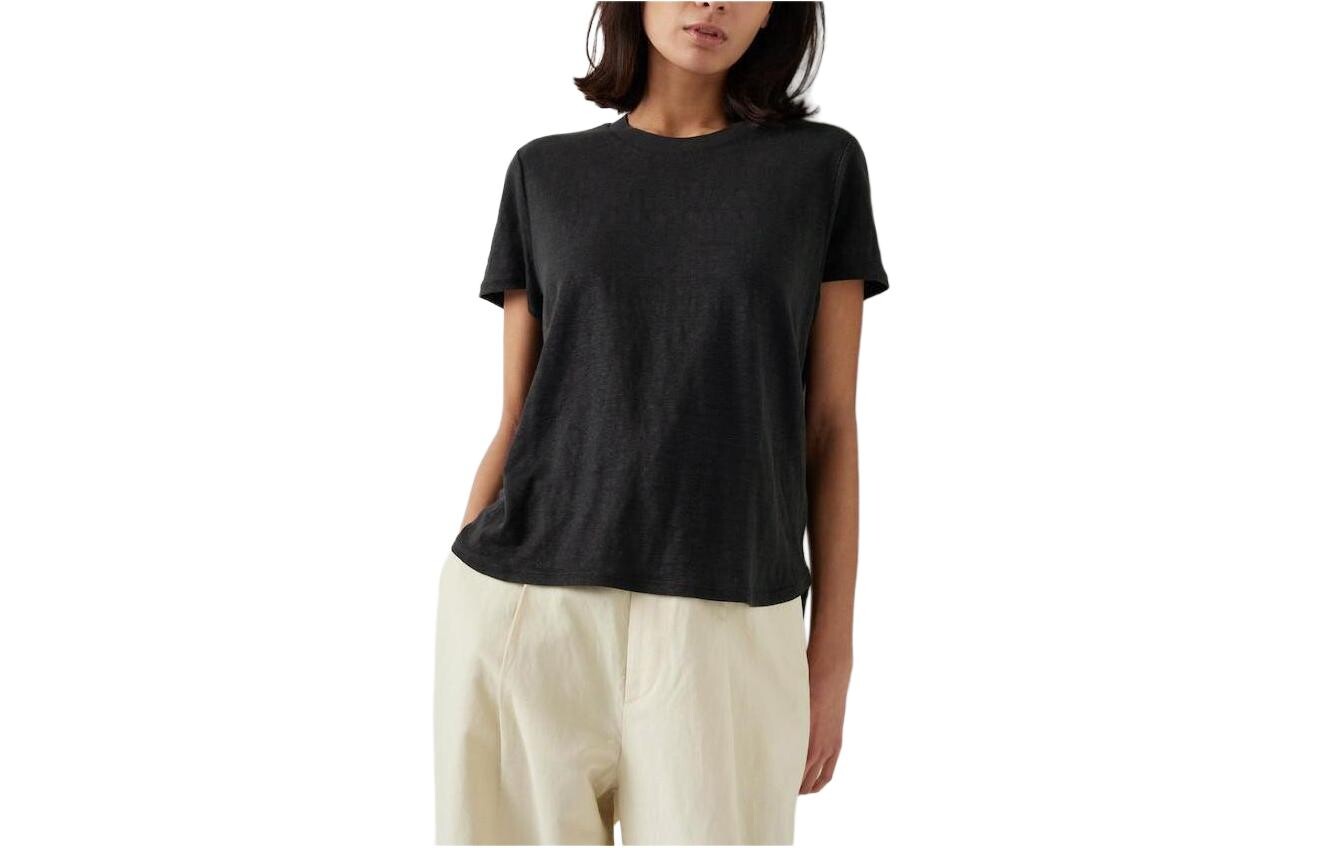 Футболка с круглым вырезом из 100% льна UNIQLO, черный
Футболка с круглым вырезом из 100% льна UNIQLO, черный