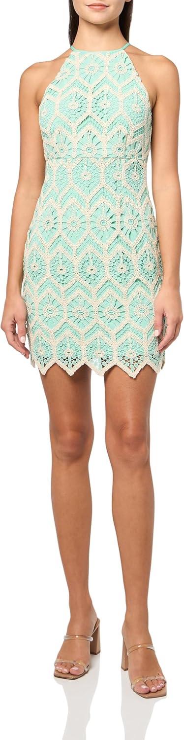 GUESS Женское платье Erin без рукавов с кружевной вязкой, Lagoon Fog Multi
GUESS Женское платье Erin без рукавов с кружевной вязкой, Lagoon Fog Multi