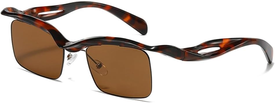 Ретро уникальные квадратные солнцезащитные очки без оправы, модные, с прозрачными линзами цвета океана, защита от УФ-излучения UV400, мужские солнцезащитные очки в стиле панк с зеркальными линзами HYYZZC, Leopard Tea
Ретро уникальные квадратные солнцезащитные очки без оправы, модные, с прозрачными линзами цвета океана, защита от УФ-излучения UV400, мужские солнцезащитные очки в стиле панк с зеркальными линзами HYYZZC, Leopard Tea