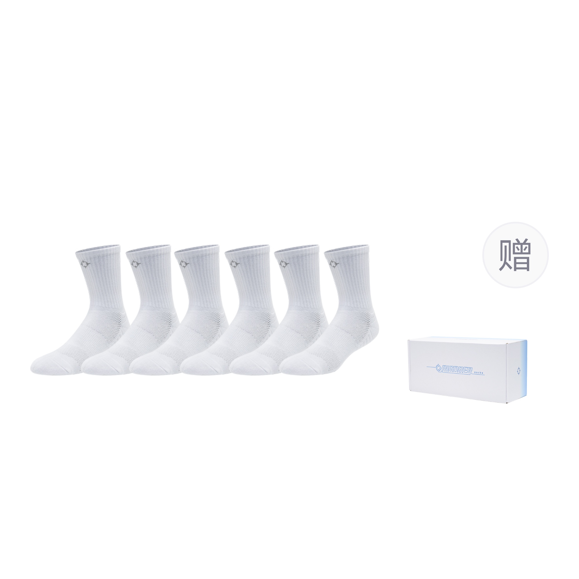 Унисекс гольфы RIGORER, белый белый синий Box+6 Pack (белый-Crew Socks)
Унисекс гольфы RIGORER, белый белый синий Box+6 Pack (белый-Crew Socks)