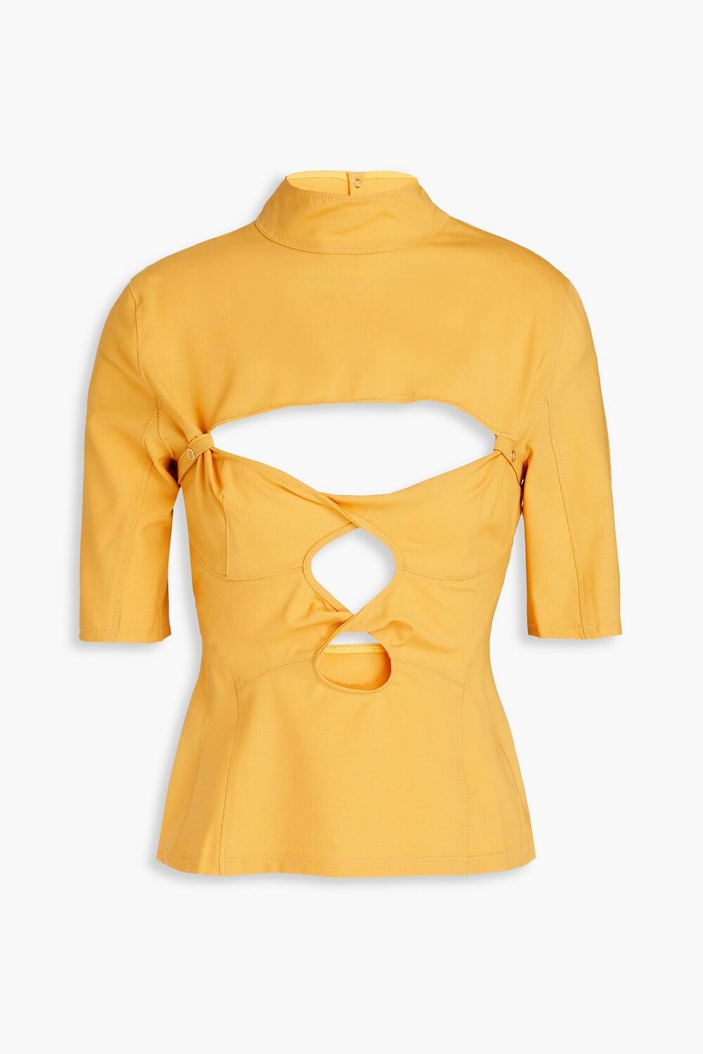 Топ Le Haut Palmi из эластичной шерсти с закрученным вырезом спереди JACQUEMUS, бархатцы
Топ Le Haut Palmi из эластичной шерсти с закрученным вырезом спереди JACQUEMUS, бархатцы