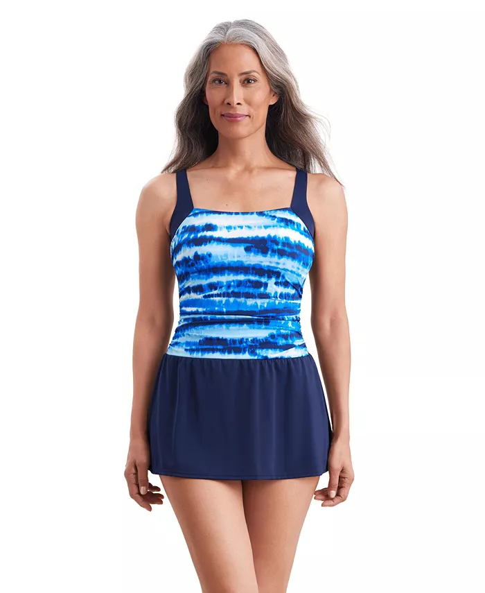 Женское платье-купальник с квадратным вырезом Tiger Sunrise в стиле скейтер ShapeSolver by Mimi Flamingo, синий
Женское платье-купальник с квадратным вырезом Tiger Sunrise в стиле скейтер ShapeSolver by Mimi Flamingo, синий