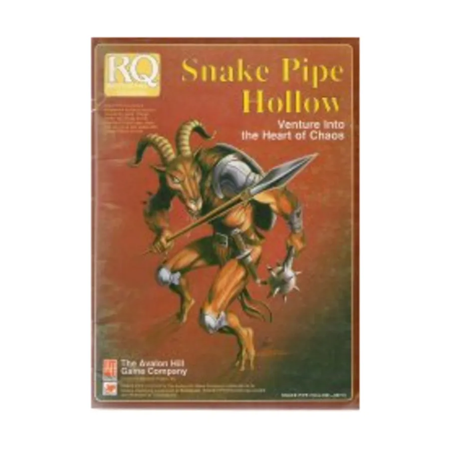 Snake Pipe Hollow, RuneQuest (Avalon Hill), мягкая обложка
Snake Pipe Hollow, RuneQuest (Avalon Hill), мягкая обложка