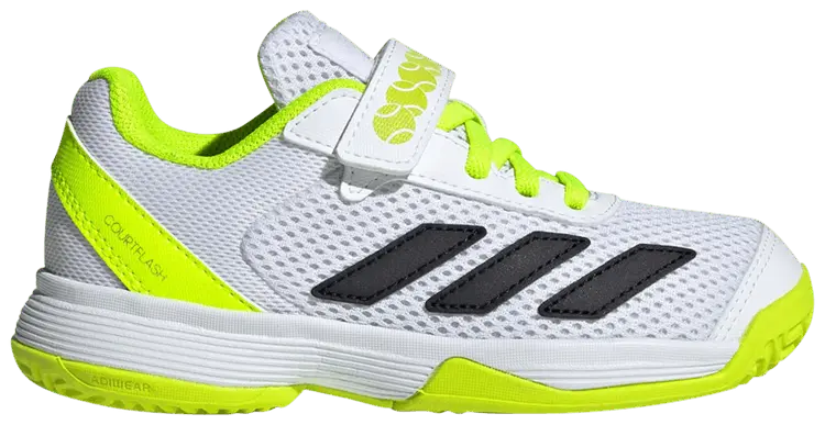 Кроссовки adidas CourtFlash Hook & Loop C 'White Black Lucid Lemon', белый
Кроссовки adidas CourtFlash Hook & Loop C 'White Black Lucid Lemon', белый