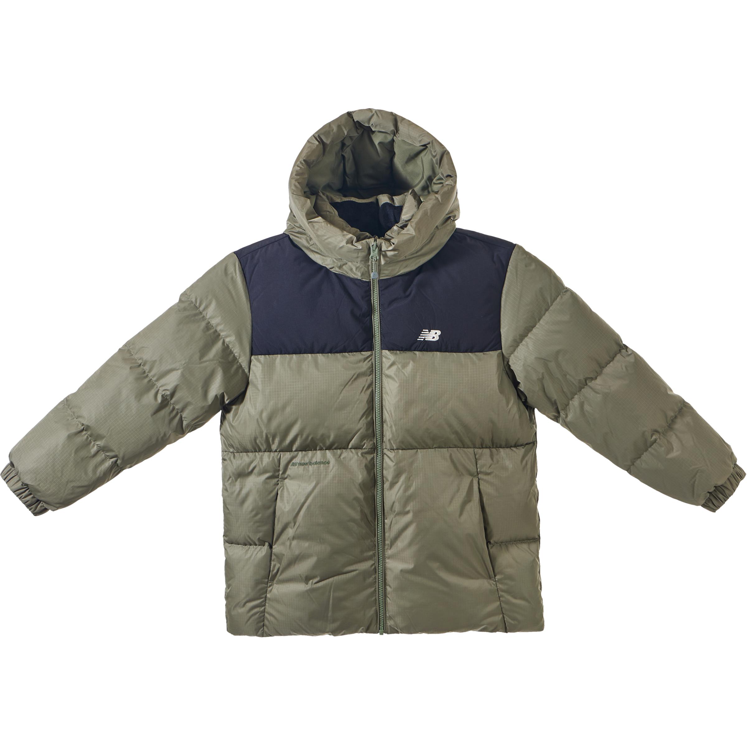 Школьная пуховая куртка New Balance, зелёная
Школьная пуховая куртка New Balance, зелёная