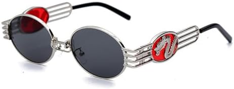 Овальные солнцезащитные очки из сплава для мужчин, панк-солнцезащитные очки для женщин, зеркальные солнцезащитные очки для женщин, очки с защитой от УФ-излучения UV400 MTZJH, C2
Овальные солнцезащитные очки из сплава для мужчин, панк-солнцезащитные очки для женщин, зеркальные солнцезащитные очки для женщин, очки с защитой от УФ-излучения UV400 MTZJH, C2